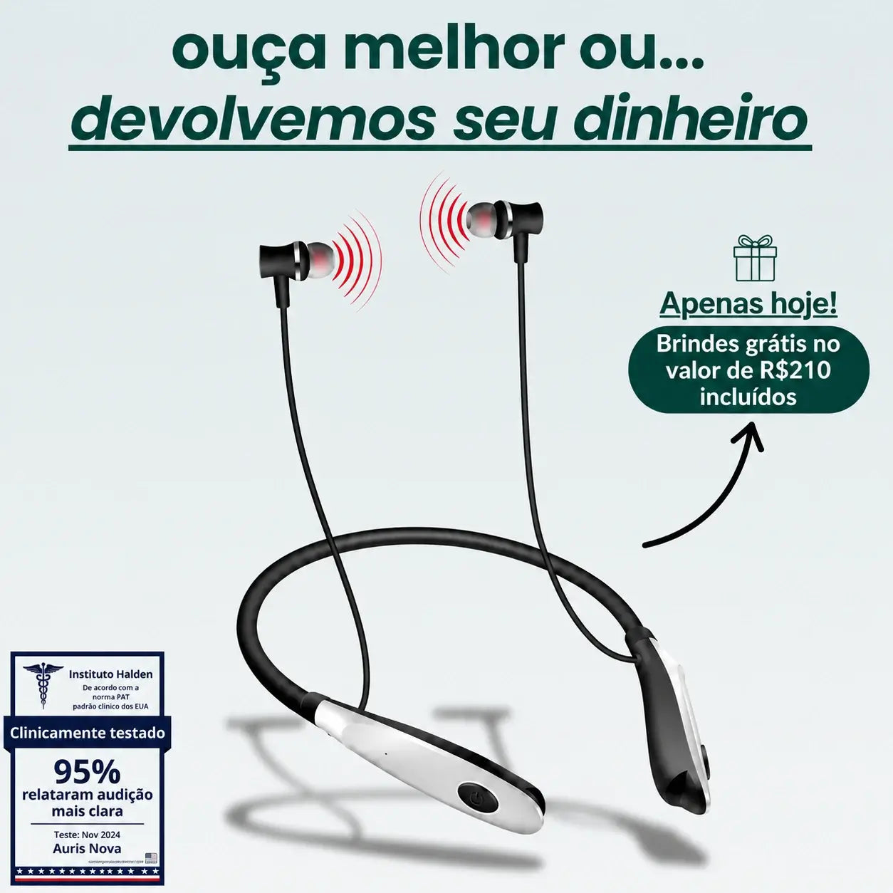 Auris Nova - Recupere a clareza da sua audição – com apenas 20 minutos por dia.